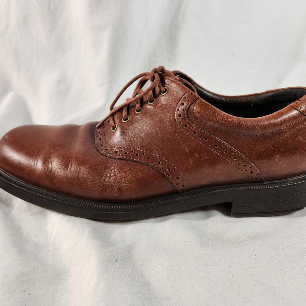 ROCKPORT APM2030 F PLAIN TOE OXFORDS BROWN LEATHER LACE UP MEN'S SHOES 11 M - Picture 11 of 16